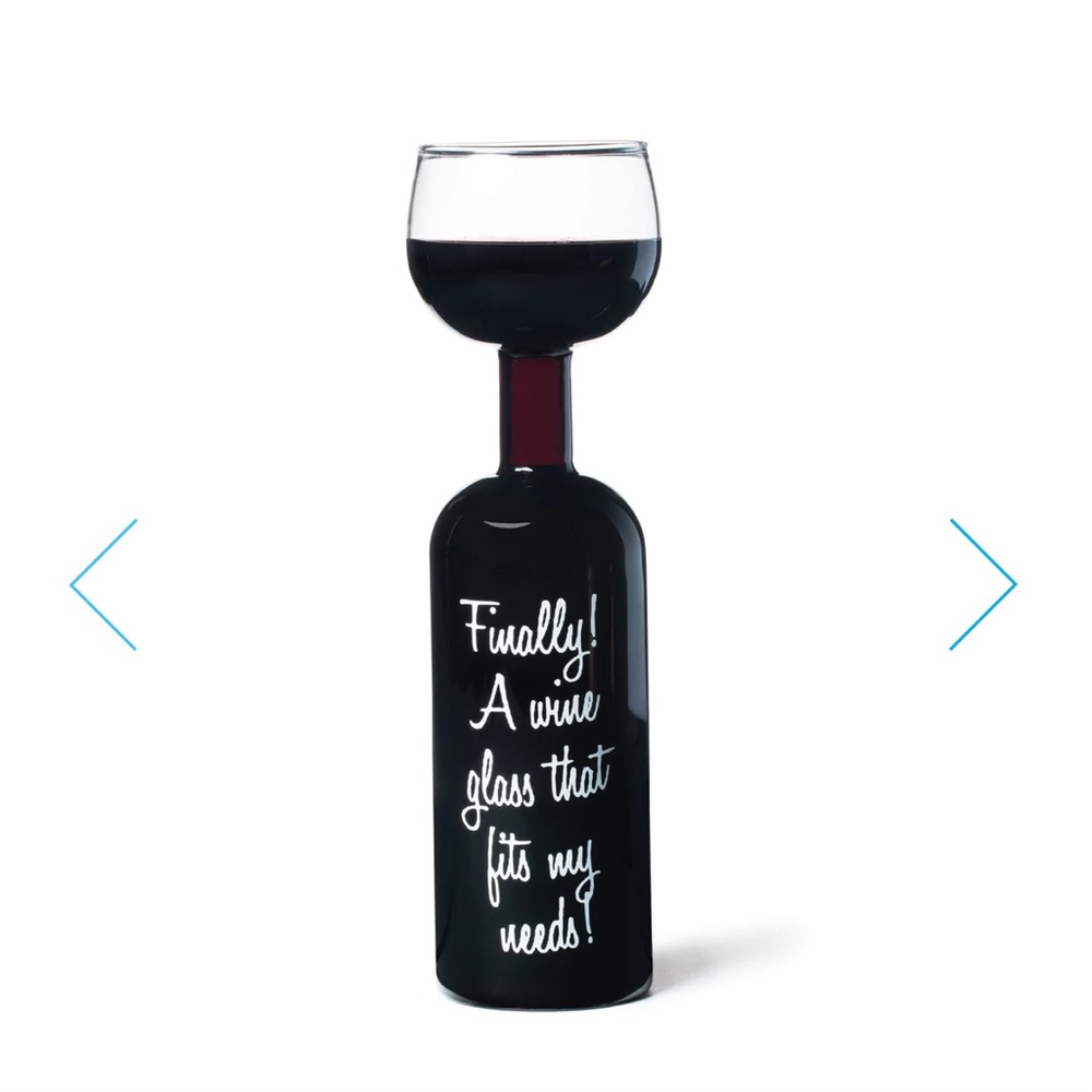 Wine Bottle Glass (holds a full bottle) in original box 🍷